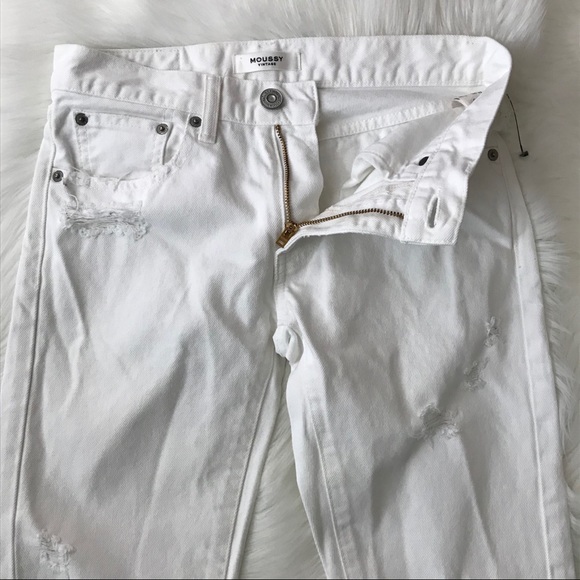 MOUSSY VINTAGE Deming Tapered White Jeans SIZE 25 - Picture 11 of 15